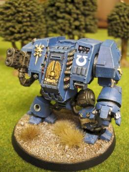 Ultramarines Dreadnought by RavensNestPainting