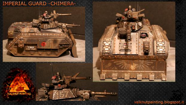 Imperial Guard Chimera by Valknut Painting