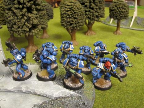 Ultramarines Tactical Squad by RavensNestPainting