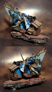 Dark Angels Librarian on Bike by GLD1