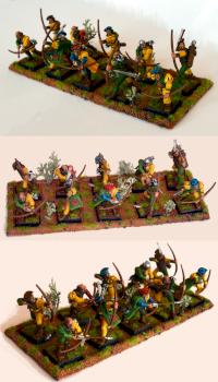 Empire Archers on skirmish movement tray by shagai