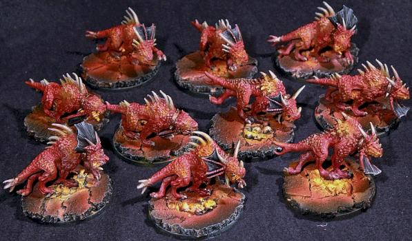 Khorne Flesh Hounds by nazgash