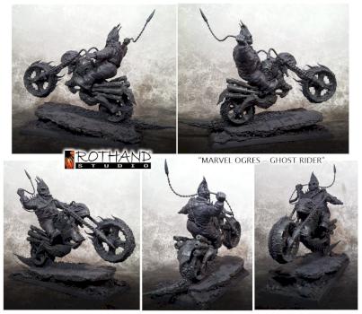 Ghost Rider ogre conversion by Rothand Studio
