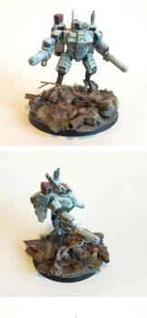 tau empire xv 8 crisis battle suit team by blackbrushminis