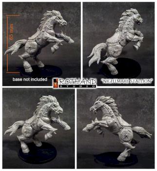 Nightmare Stallion in resin by Rothand Studio
