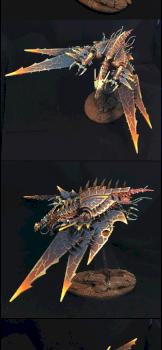 Khorne Heldrake On Fire by nechromus