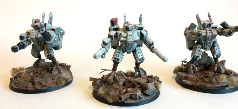 tau empire xv 8 crisis battle suit team by blackbrushminis