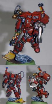 Plastic Blood Angel Techmarine Conversion by narkuk