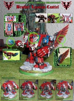 Lazarus Castiel, Venerable Furioso Librarian Dreadnought. by Hell