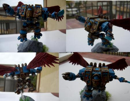 Blood Angels librarian dreadnought by Tanderas74