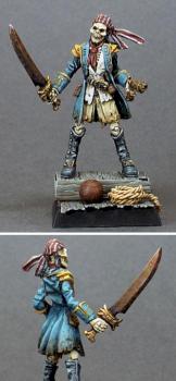 Black Knife Tom, Skeletal Pirate by Jabberwocky