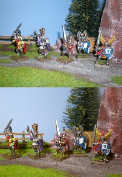 Collection of Bretonnian foot Knights!!! by peloso