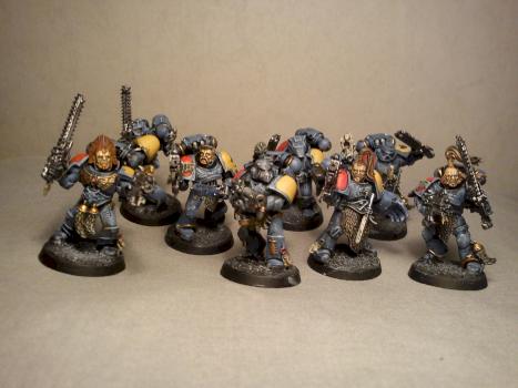 Space Wolves Grey Hunters by Ulfwerener