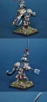 Skaven WarLord on Rat Ogre Bonebreaker by BloodyBeast.com