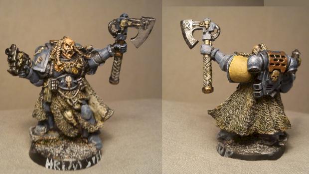 Space Wolves Rune Priest by Ulfwerener