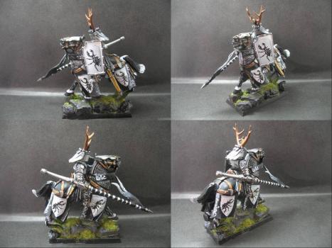 Warhammer Bretonnian Knight of Stag Beetle by tinman755