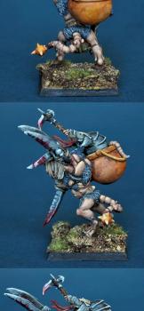 Skaven WarLord on Rat Ogre Bonebreaker by BloodyBeast.com