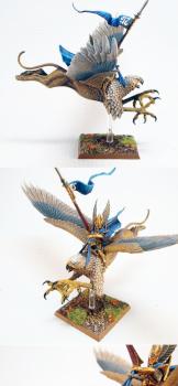 High Elf Prince on Griffon by TheMiniatureWorkshop