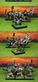 Warhammer MPG Painted Warriors of Chaos Ogres by miss painting