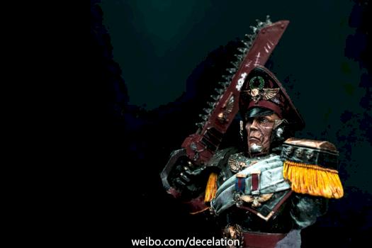 Commissar with chainsword by zxf138956zxf
