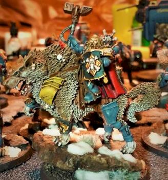 Space Marine - Space Wolf - Custom Wolf Lord by Dorantana