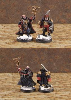 Imperial Guard Cadian Psyker and Lord Commissar by IRKUCK