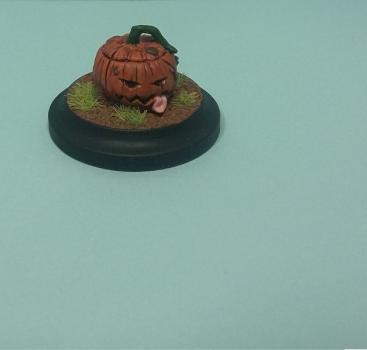 SpellCrow Miniatures: Dyniaq Pumpkin Totem by thewartoad
