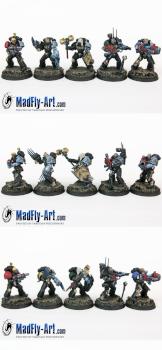 Deathwatch Kill Team by MadFlyArtStudio