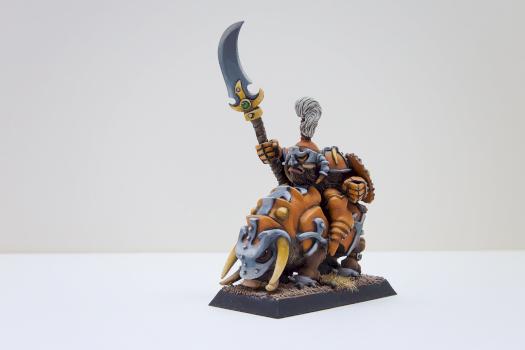 Rackham Confrontation Dwarf Khor Warrior on Razorback by sifudog