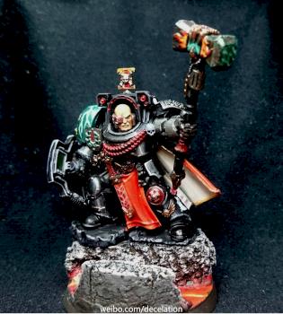 Deathwatch Terminator Captain with Storm Shield and Thunder Hammer by zxf138956zxf