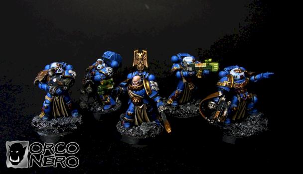 Warhammer 40k Ultramarine Sternguard Veteran Squad by OrcoNero