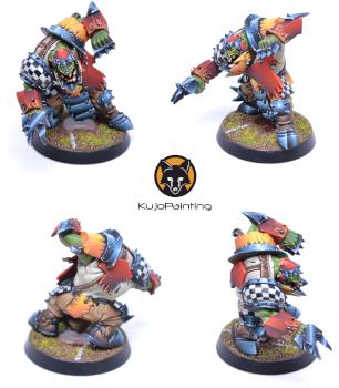 Bloodbowl Ork Blitzer by KujoPainting