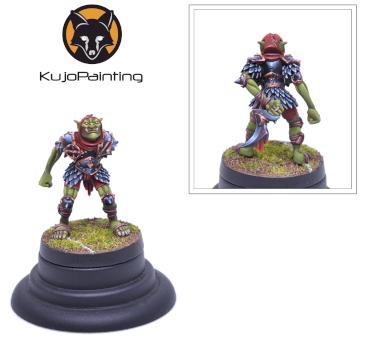 Bloodbowl Hobgoblin Starplayer by KujoPainting