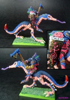 Incredibly Garish Champion of Slaanesh on a Steed by red robin