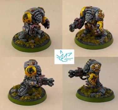 Space Wolf Terminator with heavy flamer (2nd edition) by STB