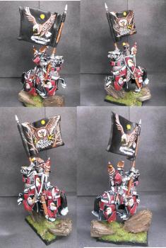 Warhammer Bretonnian Knight of fearsome eagle by tinman755