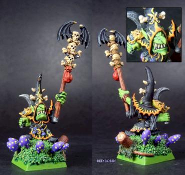 Night Goblin Shaman in a Magic Mushroom Ring by red robin