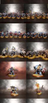 Space Wolves complete army by Dukhe
