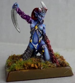 Daemonette kneeling by Bruce