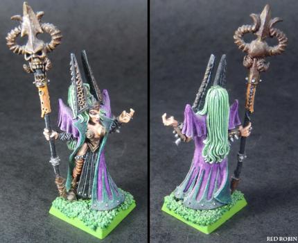 Dark Elf Sorceress by red robin