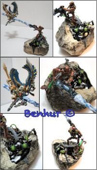 Necron Warrior Vs. Phoenix lord by Benhur