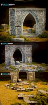 Ruined Churchyard by smallrobot