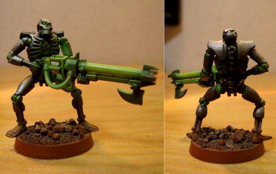 Necron Warrior by Elethiomell