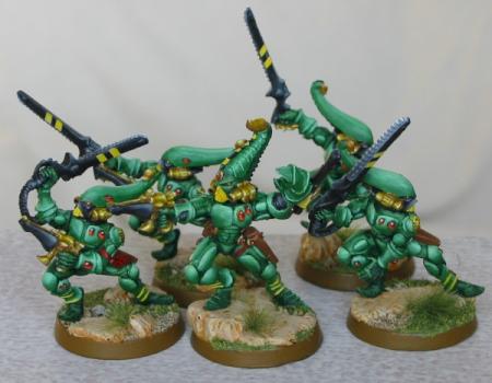 Eldar Striking Scorpion Squad by nels0nmac