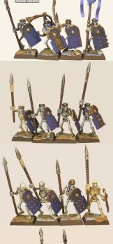 Tomb Kings Skeleton warriors by demoneyestudio