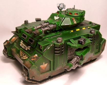 Dark Angels Space Marine Predator by hammerandbrush