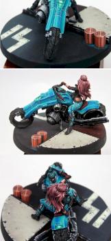 Penthesilea bootleg biker chick by blobofpaint