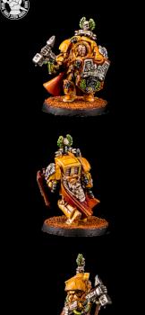 Warhammer 40k, Imperial Fists, Captain Lysander by cool-minis.com