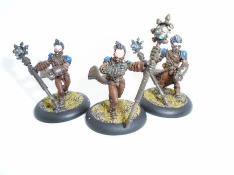 Warmachine Painted Cygnar Stormsmith Stormcallers Solo Unit by w013ejb