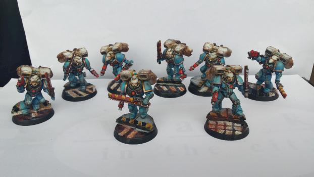 Space marine assault squad by Antonio.G